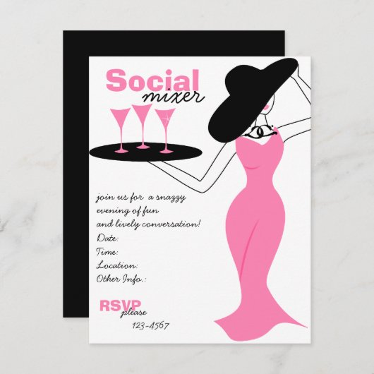 Sociale mixer kaart (Voorkant / Achterkant)