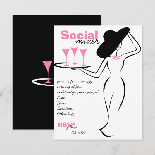 Sociale mixer kaart (Voorkant / Achterkant)