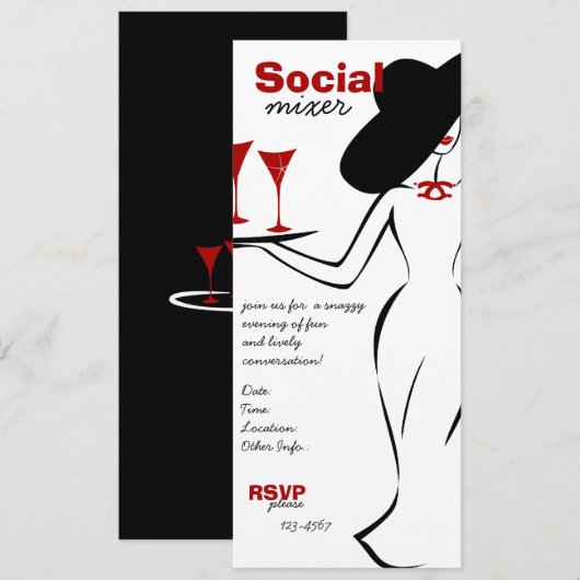 Sociale mixer kaart (Voorkant / Achterkant)