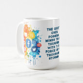 Sociale netwerk pictogrammen koffiemok (Voorkant links)