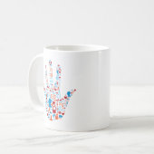 Sociale netwerkhandleiding koffiemok (Voorkant links)