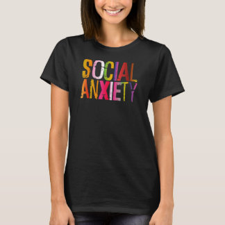 Sociale ongerustheid ideaal voor sociale onhandigh t-shirt