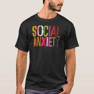 Sociale ongerustheid ideaal voor sociale onhandigh t-shirt