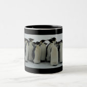 Sociale pinguïns tweekleurige koffiemok (Center)