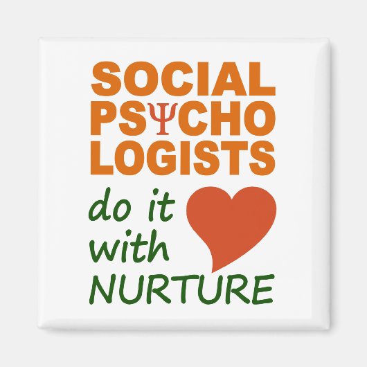 Sociale psychologen magnet (Voorkant)