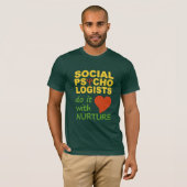 Sociale psychologen T-shirt (Voorkant volledig)