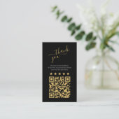 Sociale QR-code goud scannen om te beoordelen Informatiekaartje (Staand voorkant)