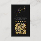 Sociale QR-code goud scannen om te beoordelen Informatiekaartje (Voorkant)