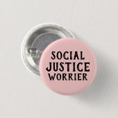 SOCIALE RECHTSARBEIDER RONDE BUTTON 3,2 CM (Voorkant /achterkant)