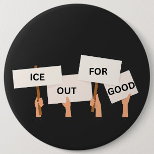 Sociale rechtvaardigheid Anti ICE Ronde Button 6,0 Cm