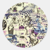 Sociale rechtvaardigheid ronde sticker (Voorkant)