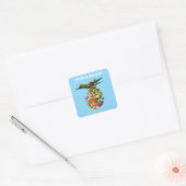 Sociale rechtvaardigheid vierkante sticker (Envelop)