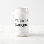 sociale rechtvaardigheid warrior stein bierpul (Voorkant links)