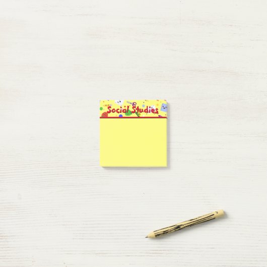 Sociale  scholen post-it® notes (Op bureau)