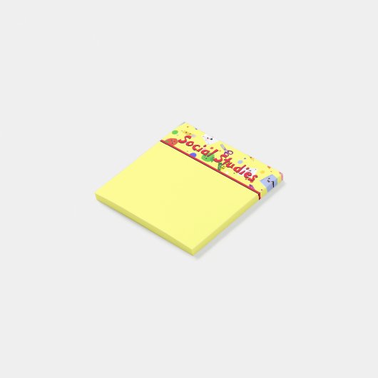 Sociale scholen post-it® notes (Schuin)