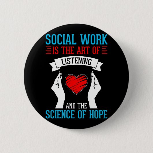 Sociale school Gift Mental Health Ronde Button 5,7 Cm (Voorkant)