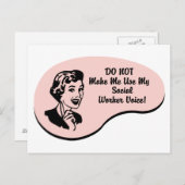 Sociale stem van de Arbeider Briefkaart (Voorkant / Achterkant)