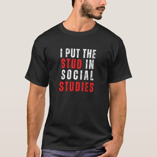 Sociale studies Leerlingenwaardering Sociale studi T-shirt (Voorkant)