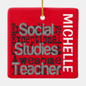 Sociale studies Leerwerker Extraordinaire KLANT Keramisch Ornament (Achterkant)
