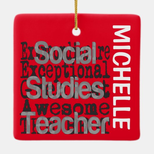Sociale studies Leerwerker Extraordinaire KLANT Keramisch Ornament (Achterkant)