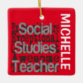 Sociale studies Leerwerker Extraordinaire KLANT Keramisch Ornament (Voorkant)