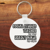 Sociale studies Leraar ...Dodelijk Ninja Sleutelhanger (Voorkant)