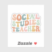 Sociale studies leraar, geschiedenisleraar sticker (Vel)