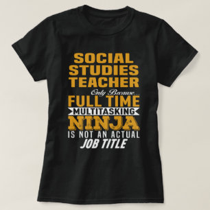 Sociale studies leraar t-shirt