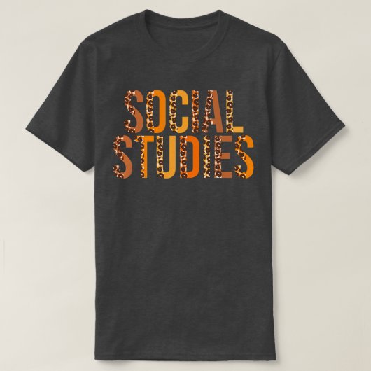 Sociale studies luopard Squad Cute Herfst herfst d T-shirt (Design voorkant)