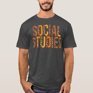 Sociale studies luopard Squad Cute Herfst herfst d T-shirt