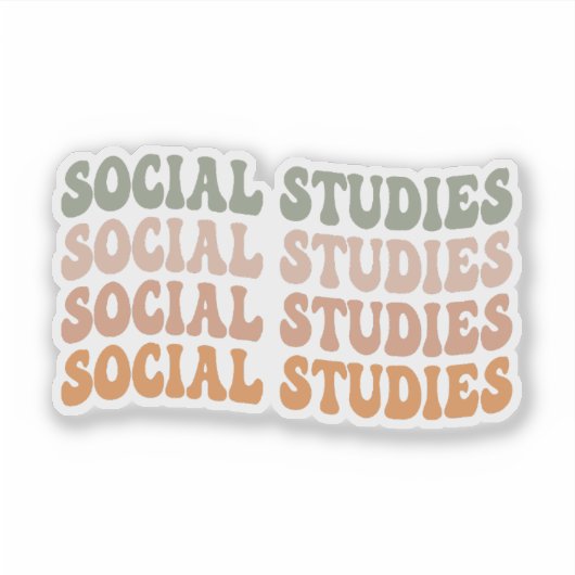 Sociale studies sticker (Voorkant)