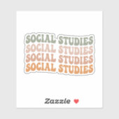 Sociale studies sticker (Vel)