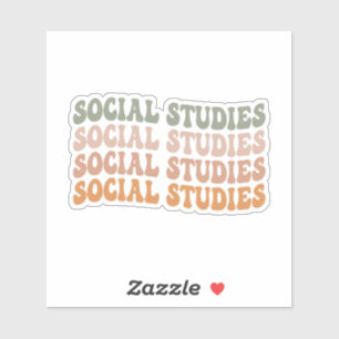 Sociale studies sticker