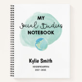  sociale studies Studentenboekje Notitieboek (Voorkant)