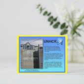 Sociale studies, UNHCR, Genève Briefkaart (Staand voorkant)
