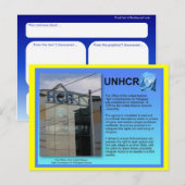 Sociale studies, UNHCR, Genève Briefkaart (Voorkant / Achterkant)