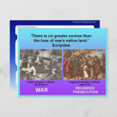 Sociale studies, vluchtelingen briefkaart (Voorkant / Achterkant)