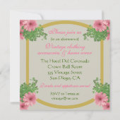 sociale uitnodiging met romantisch briefkaart (Achterkant)