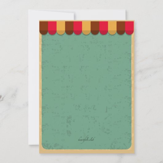 Sociale uitnodiging van Ice Cream (Achterkant)