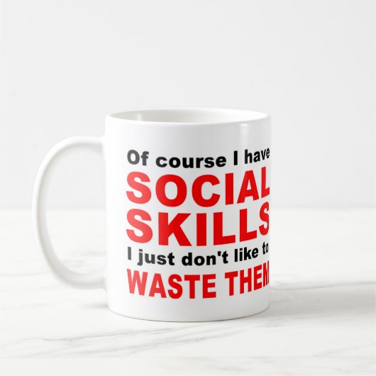 Sociale vaardigheden koffiemok (Links)