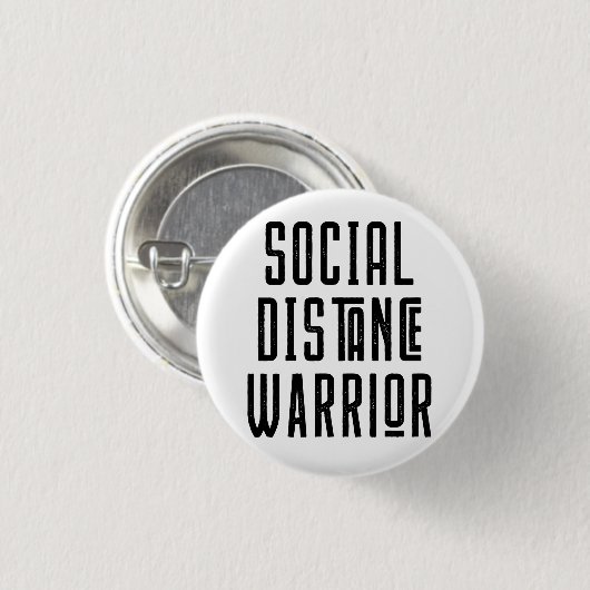Sociale verafgelegen warrior Pin Ronde Button 3,2 Cm (Voorkant /achterkant)
