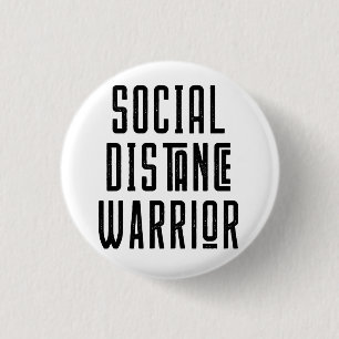 Sociale verafgelegen warrior Pin Ronde Button 3,2 Cm