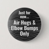 Sociale vervormende luchtbellen ronde button 5,7 cm (Voorkant)