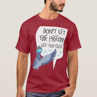 Sociale vervormende parodie laat de duif niet los t-shirt