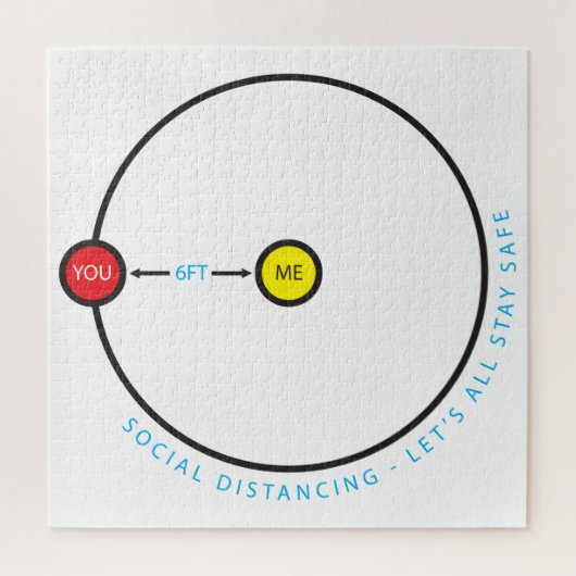 Sociale vervorming - 6 6-inch grafisch verblijf ve legpuzzel (Verticaal)