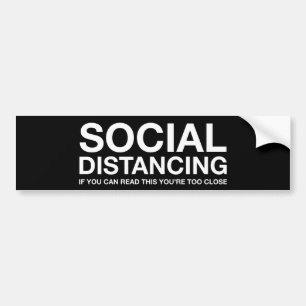 Sociale vervorming Als u dit kunt lezen Bumpersticker