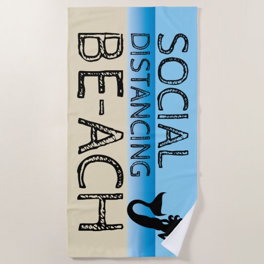 Sociale vervorming BE-ACH Mermaid Strandlaken (Voorkant)