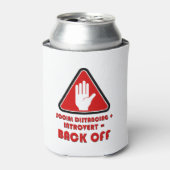 Sociale vervorming en introvert, uit blikjeskoeler (Blikje Voorkant)