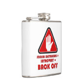 Sociale vervorming en introvert, uit heupfles (Rechts)