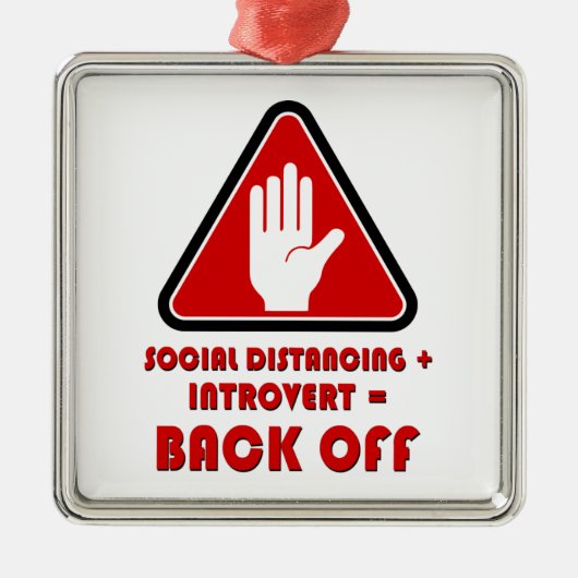 Sociale vervorming en introvert, uit metalen ornament (Voorkant)